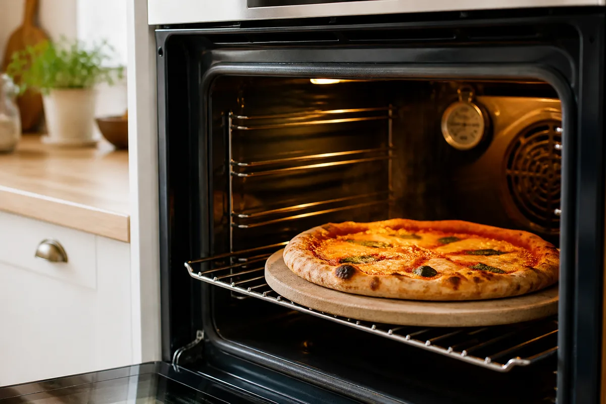 Cuire une pizza au four ménager : température, pierre et étage